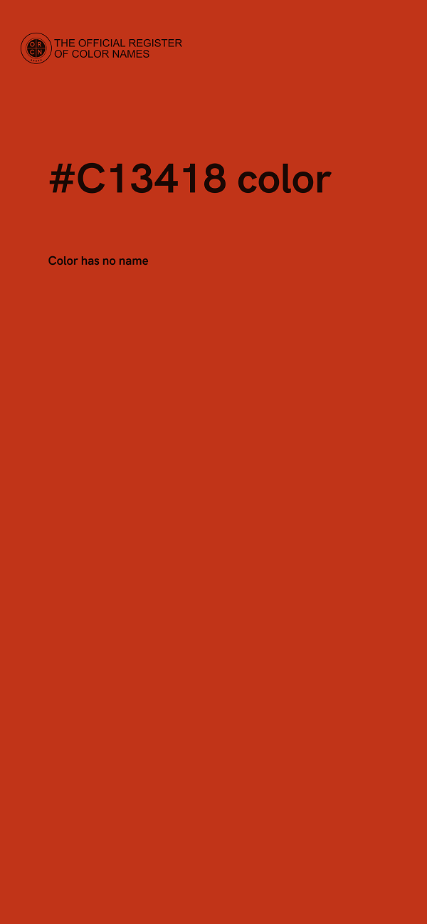 #C13418 color image
