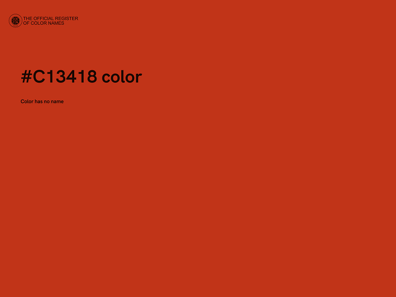 #C13418 color image