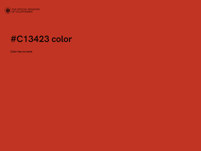 #C13423 color image