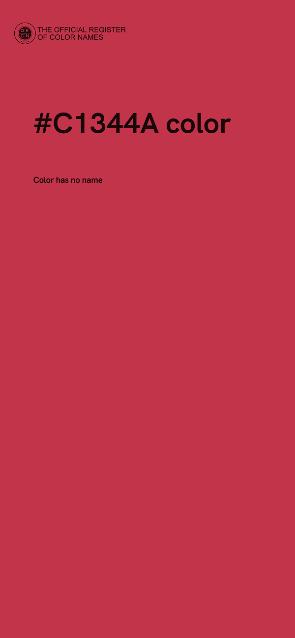 #C1344A color image