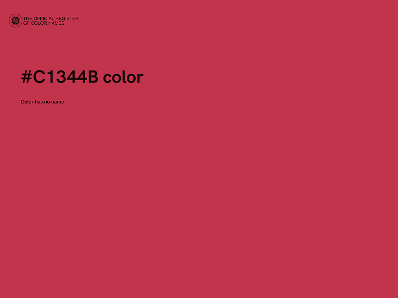 #C1344B color image