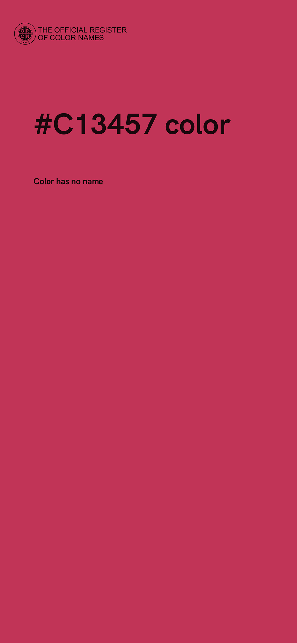 #C13457 color image