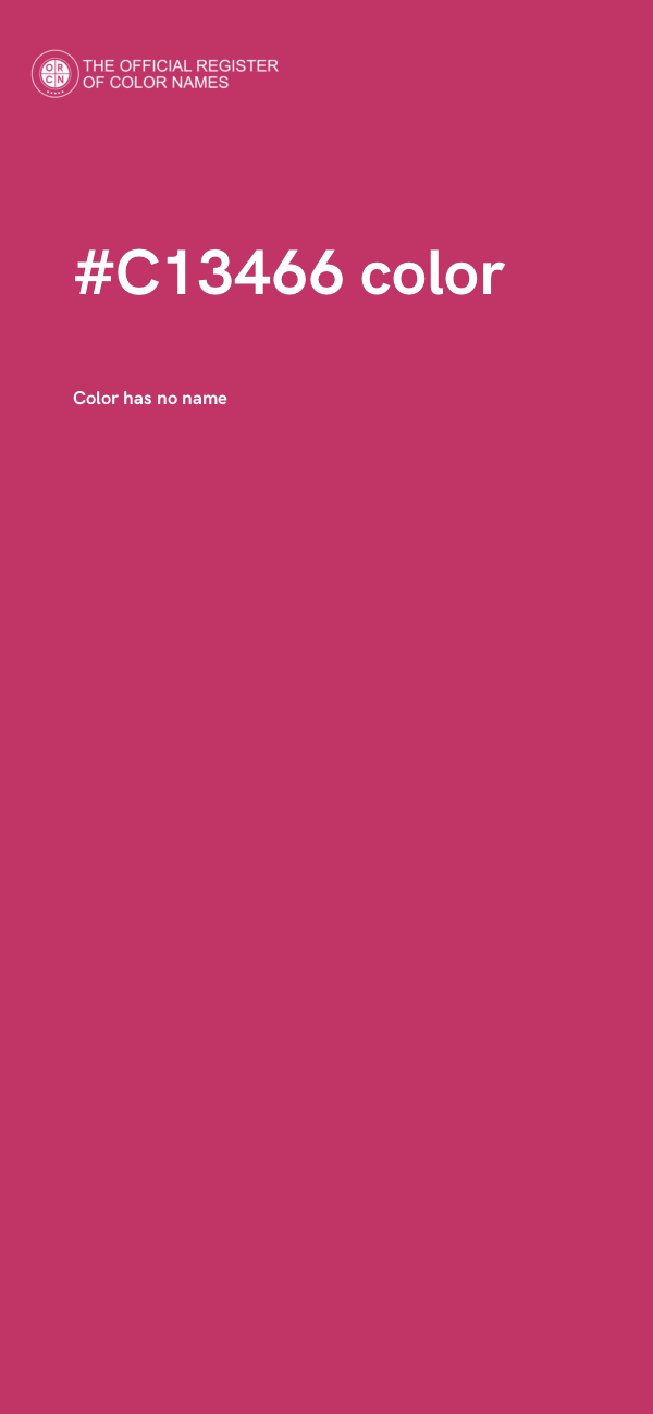 #C13466 color image