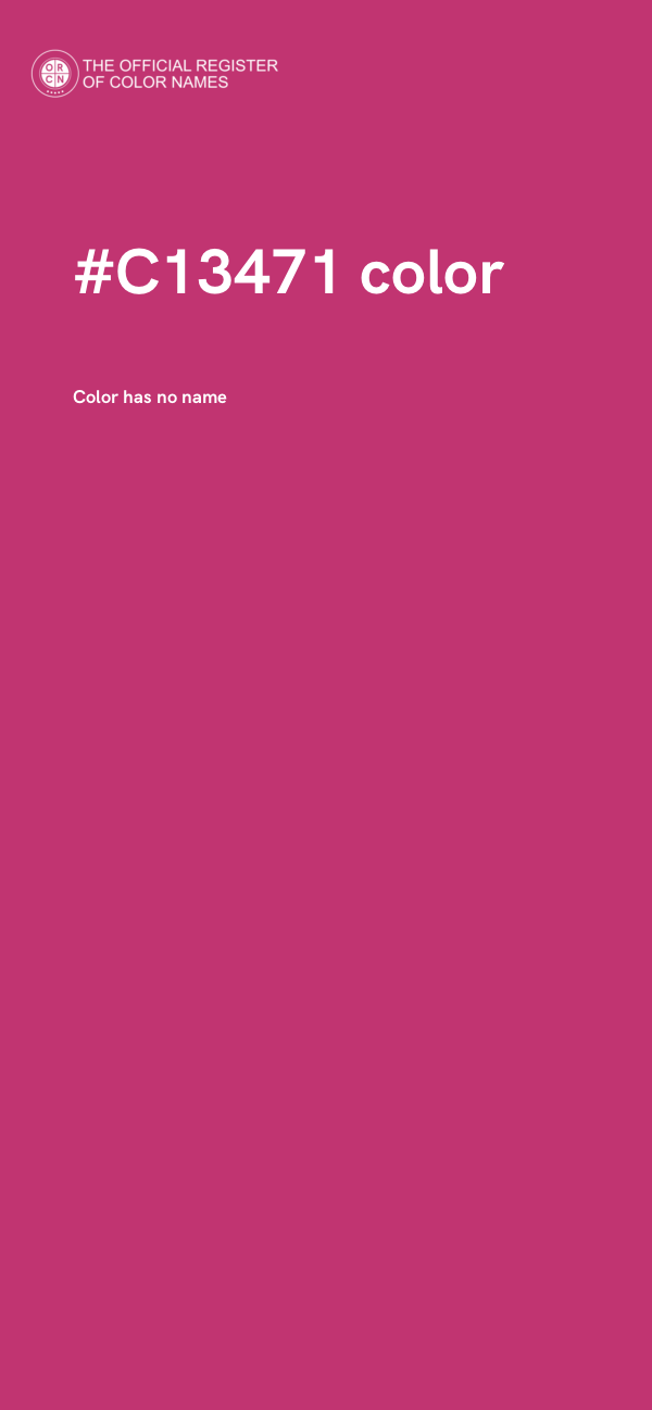 #C13471 color image