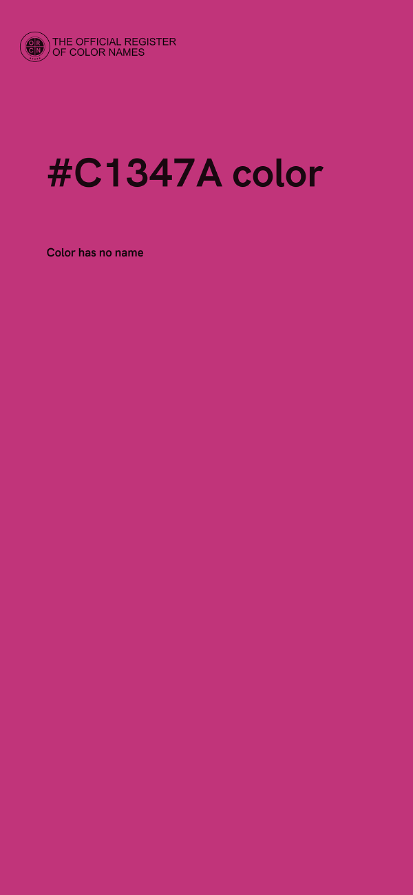 #C1347A color image