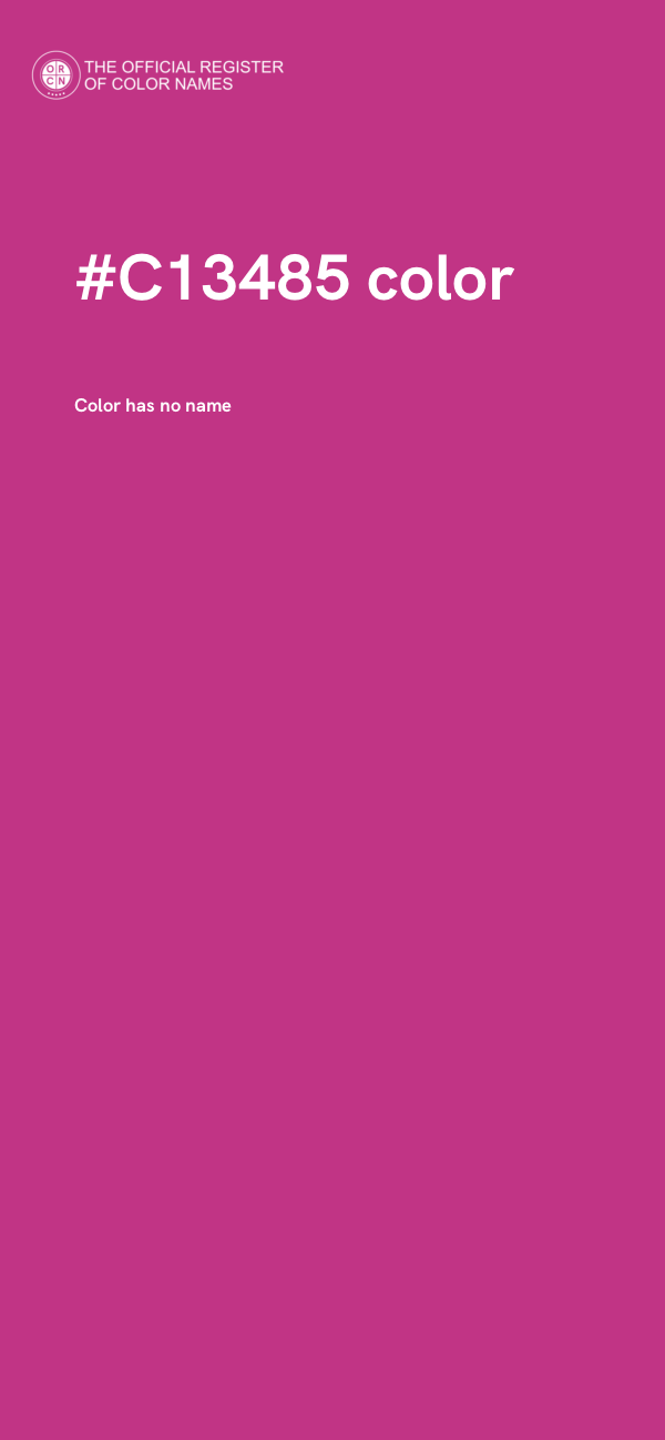 #C13485 color image