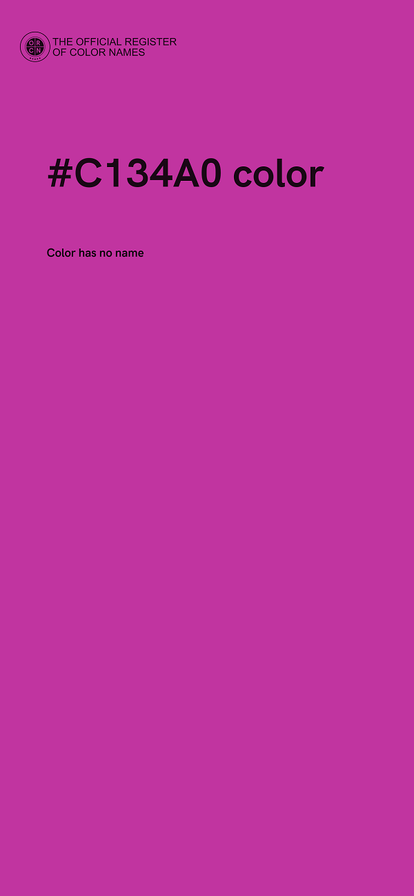 #C134A0 color image