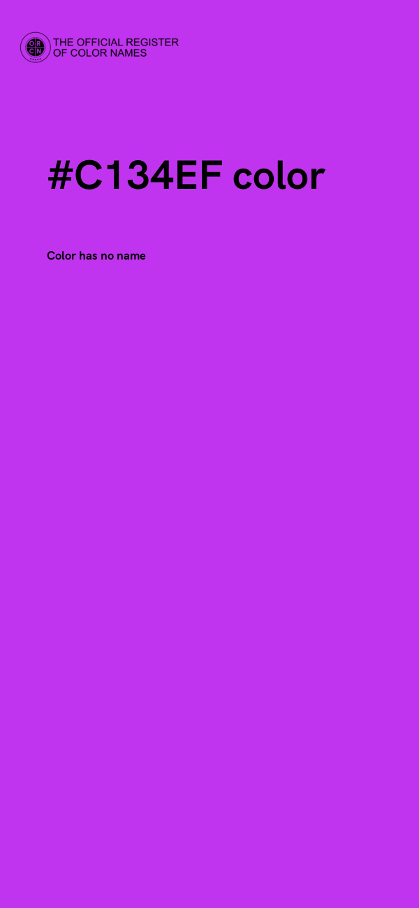 #C134EF color image