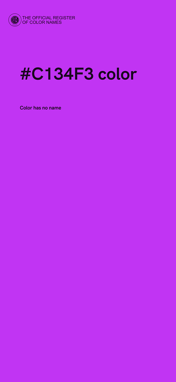#C134F3 color image