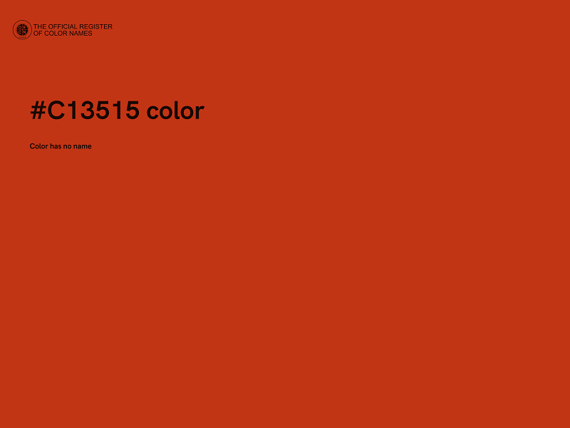 #C13515 color image