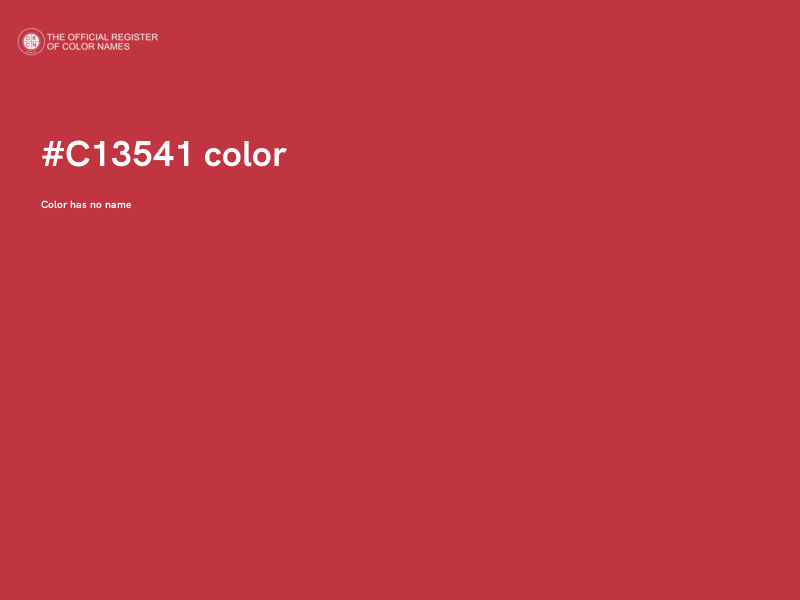 #C13541 color image