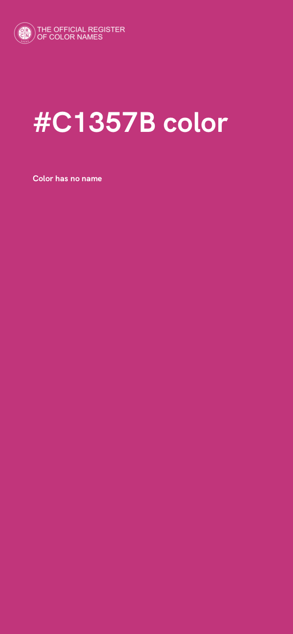 #C1357B color image