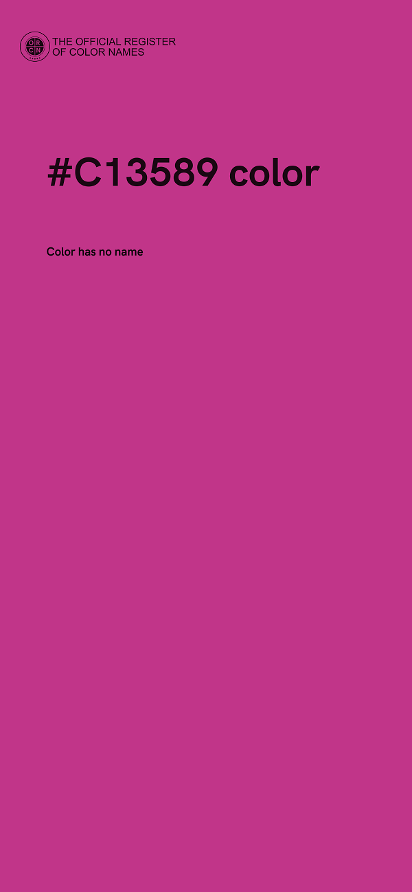 #C13589 color image