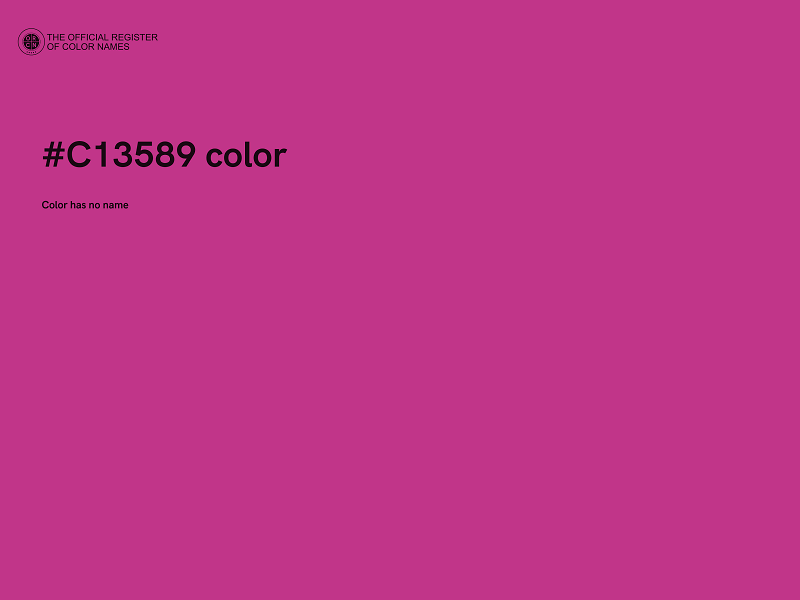 #C13589 color image