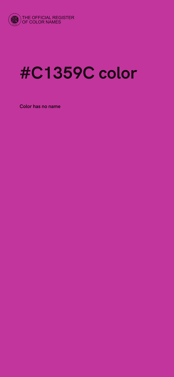 #C1359C color image