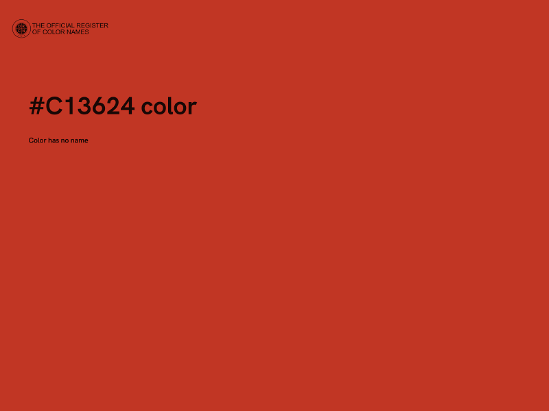 #C13624 color image