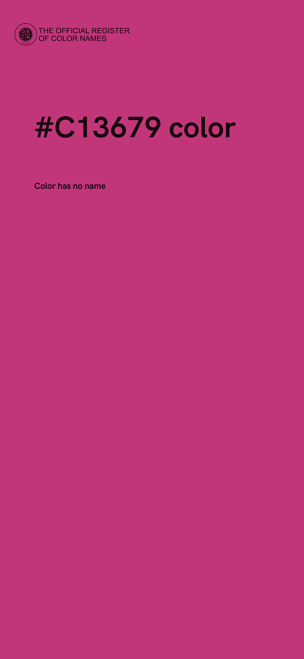#C13679 color image