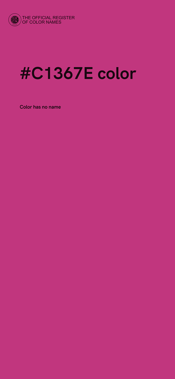 #C1367E color image