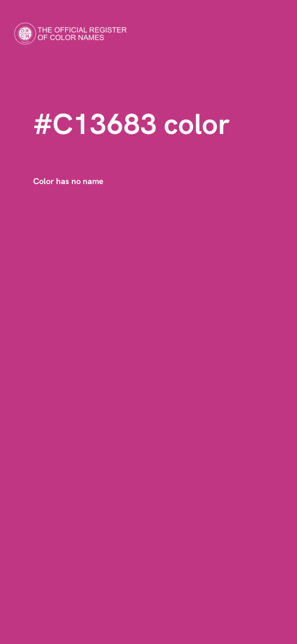 #C13683 color image