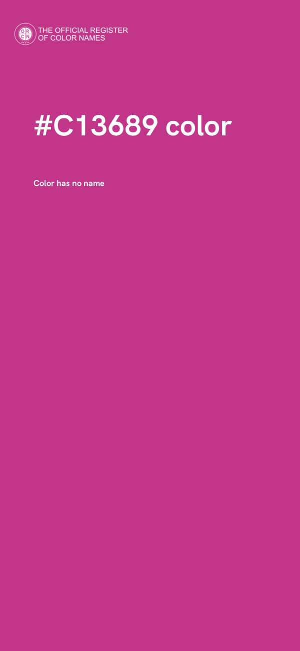 #C13689 color image
