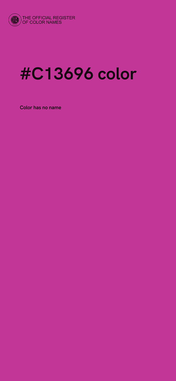 #C13696 color image