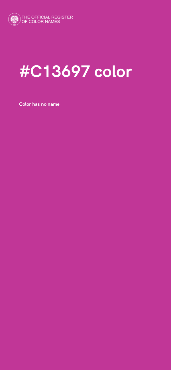 #C13697 color image