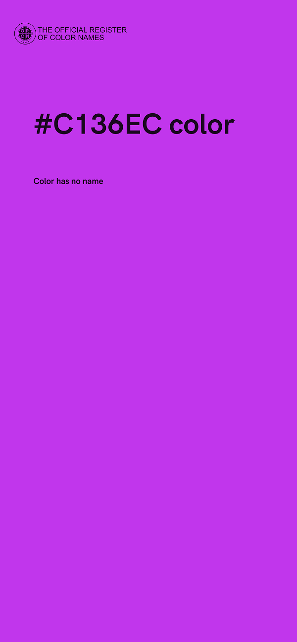 #C136EC color image