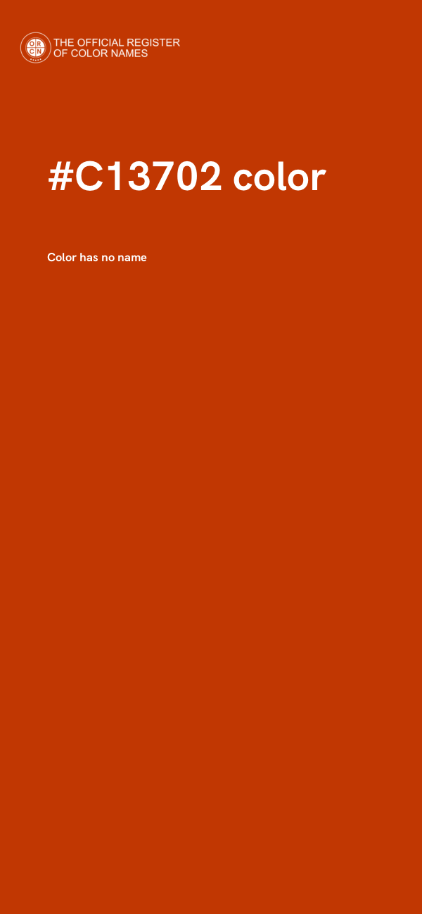#C13702 color image