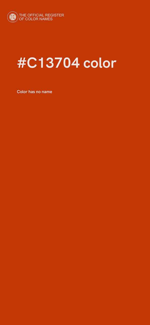 #C13704 color image