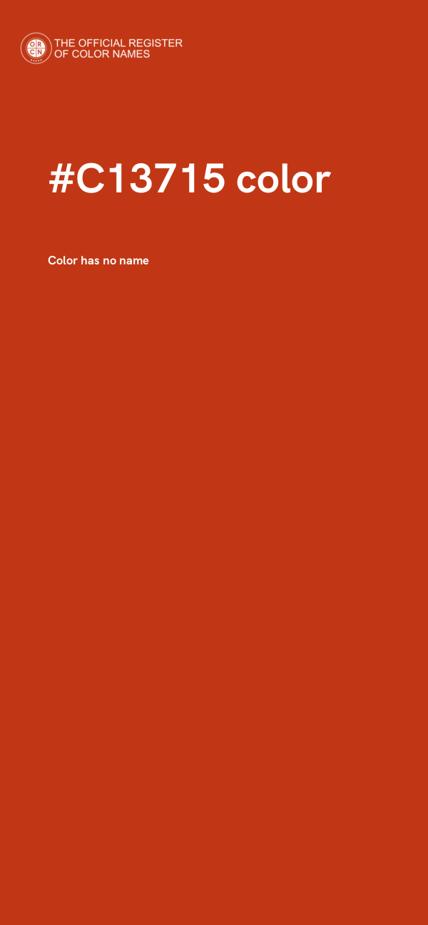 #C13715 color image