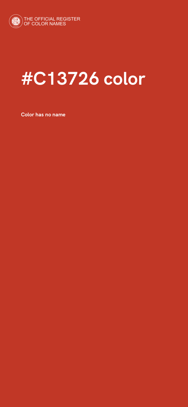 #C13726 color image