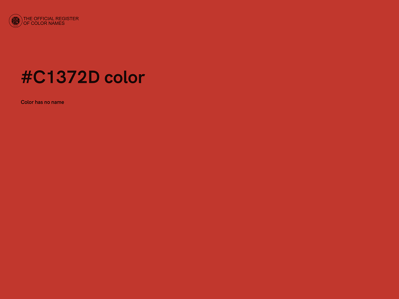 #C1372D color image