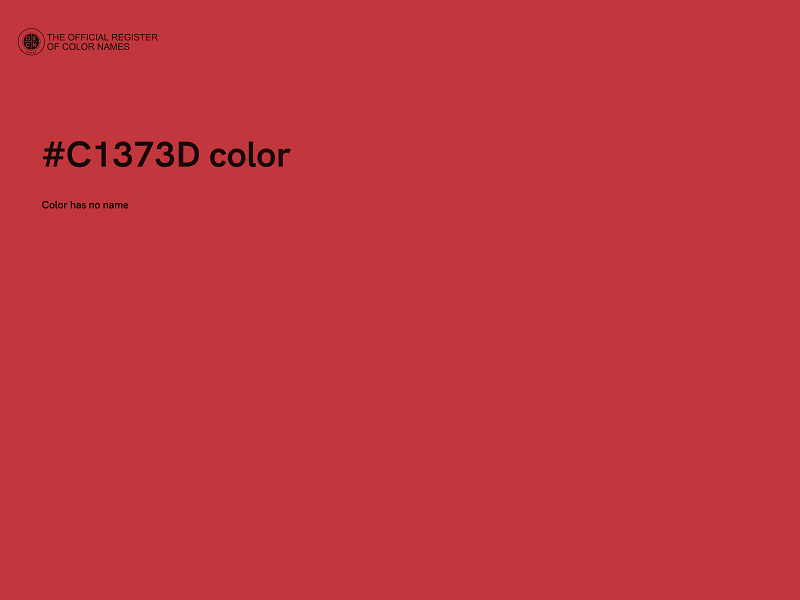 #C1373D color image