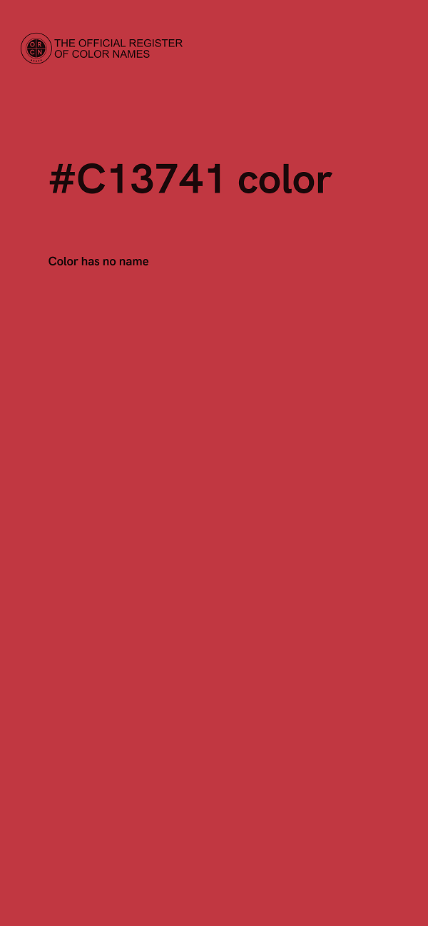 #C13741 color image
