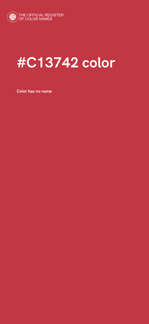 #C13742 color image