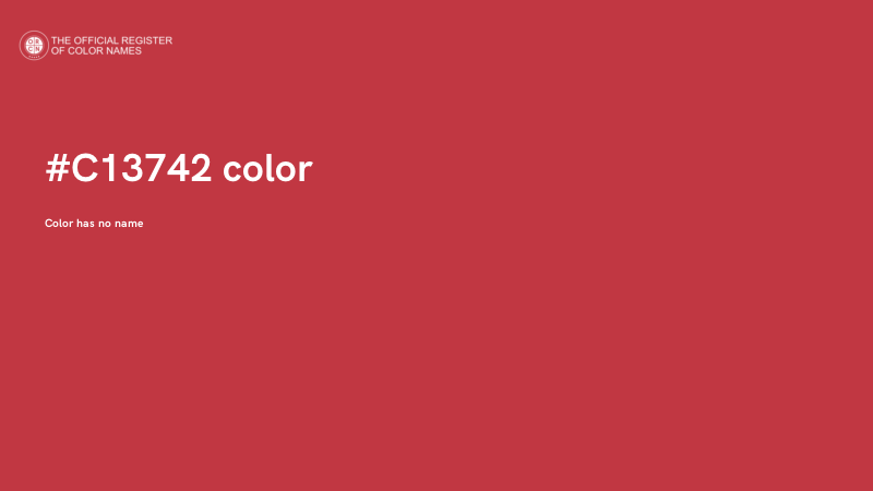 #C13742 color image