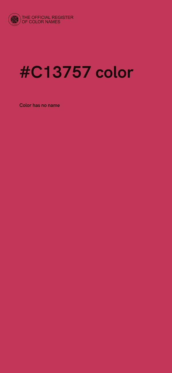 #C13757 color image