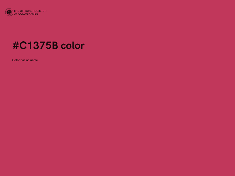 #C1375B color image