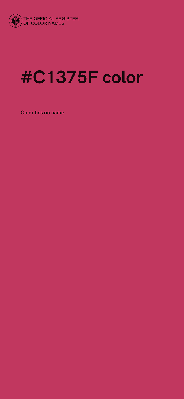 #C1375F color image