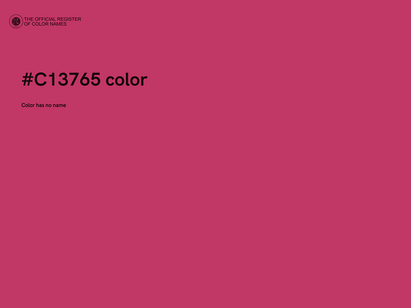 #C13765 color image