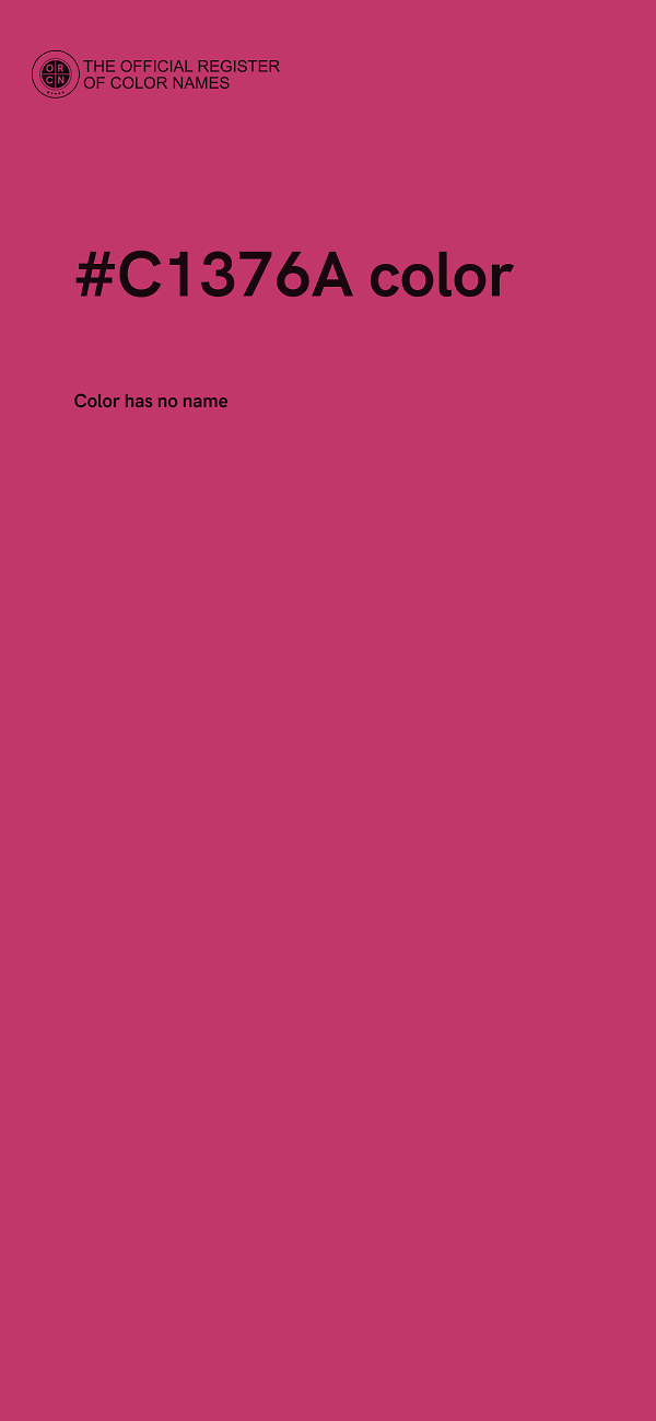 #C1376A color image
