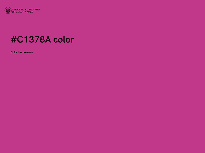 #C1378A color image