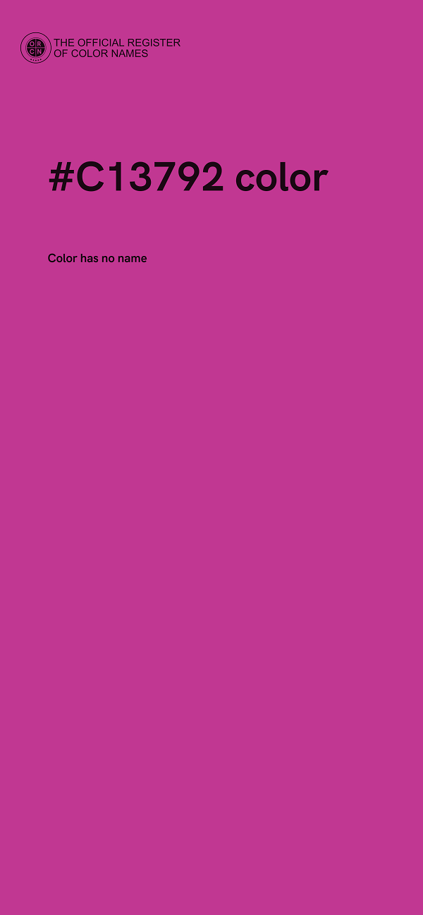 #C13792 color image