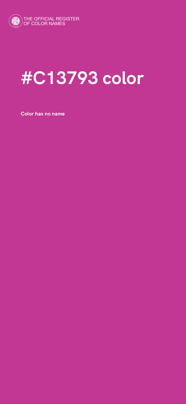 #C13793 color image