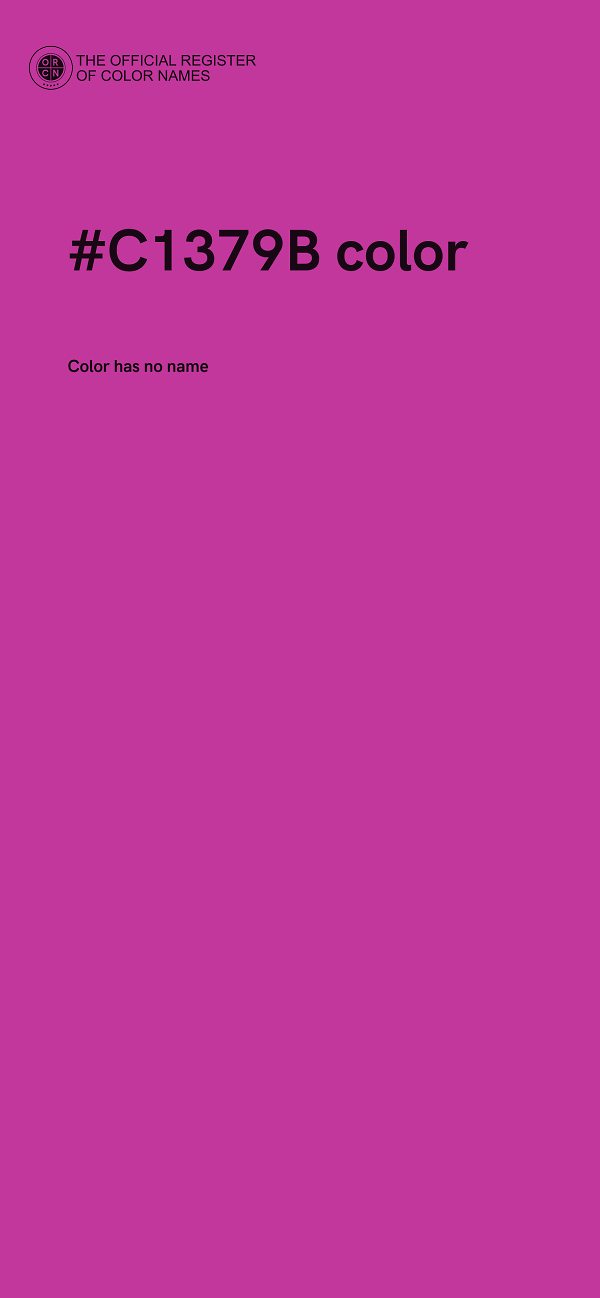 #C1379B color image