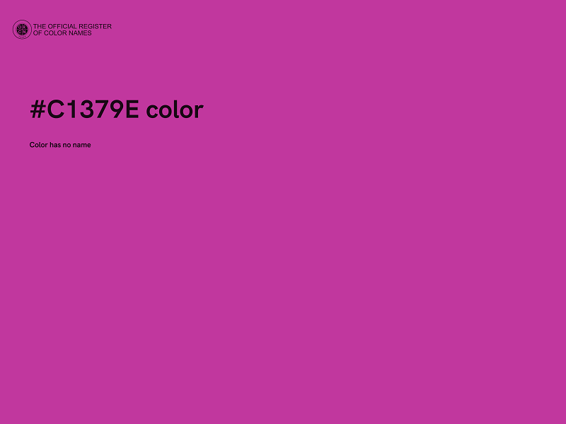 #C1379E color image