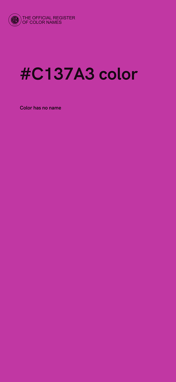 #C137A3 color image