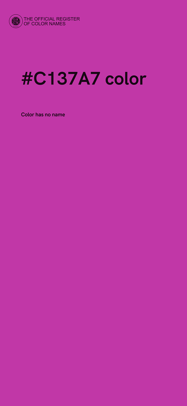 #C137A7 color image