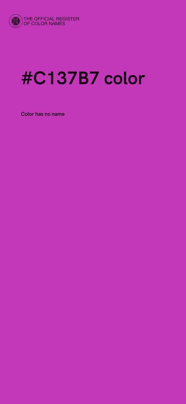 #C137B7 color image