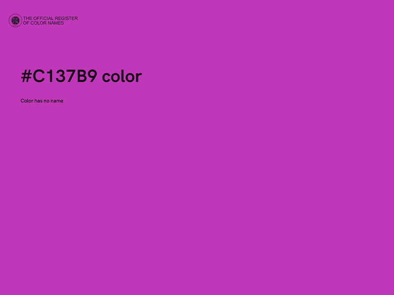 #C137B9 color image